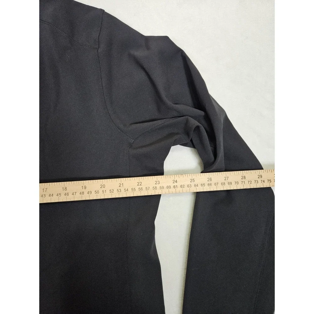 Lululemon Men's Sojourn Fleece Lined Full‎ Zip Black Jacket XL LOGO